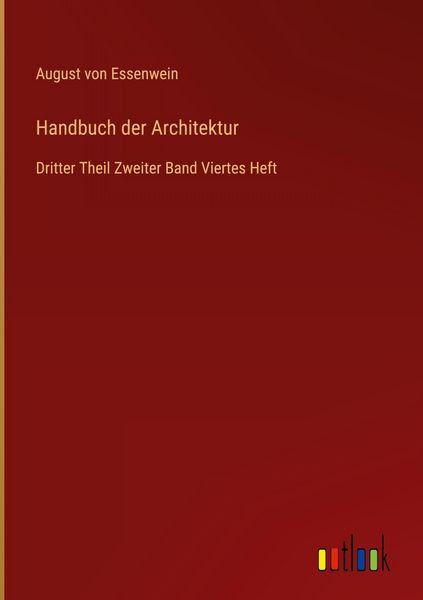 Produktbild: Handbuch der Architektur