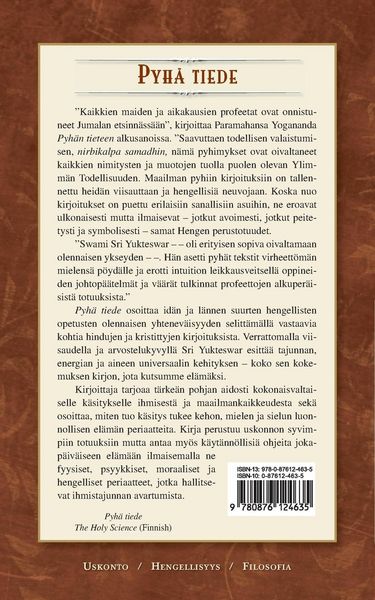 Produktbild: Pyh&auml; tiede - The Holy Science (Finnish)