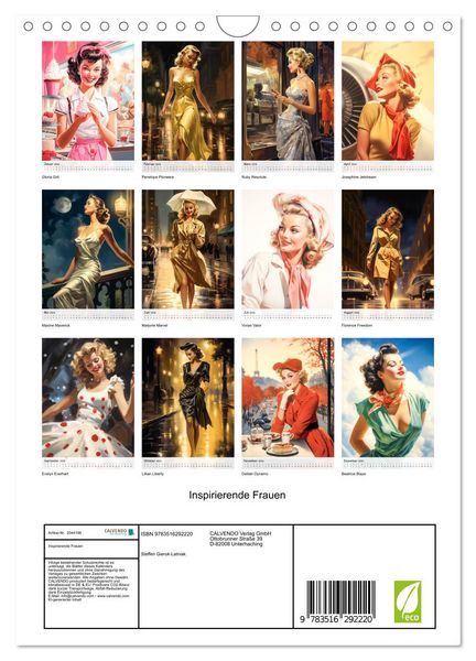 Produktbild: Inspirierende Frauen (Wandkalender 2026 DIN A4 hoch), CALVENDO Monatskalender