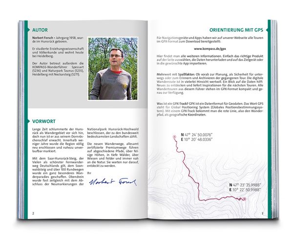 Produktbild: KOMPASS Wanderf&uuml;hrer Hunsr&uuml;ck mit Saar-Hunsr&uuml;ck-Steig, 50 Touren