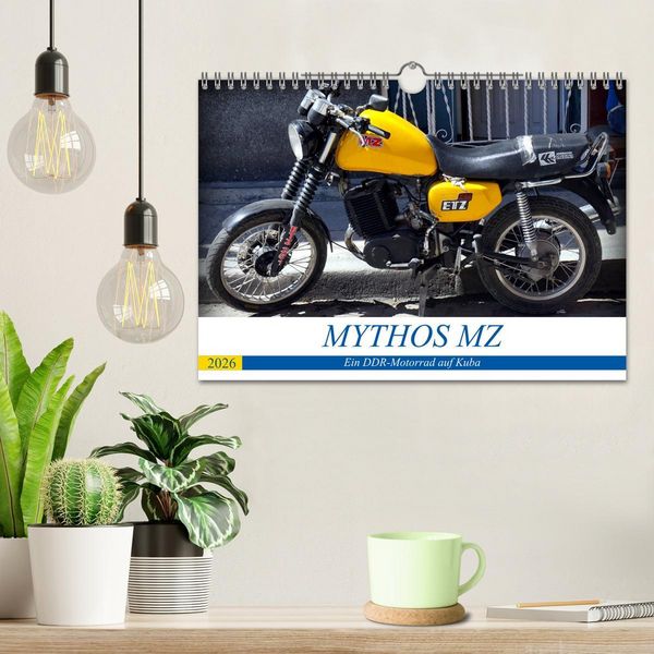 Produktbild: Mythos MZ - Ein DDR-Motorrad auf Kuba (Wandkalender 2026 DIN A4 quer), CALVENDO Monatskalender