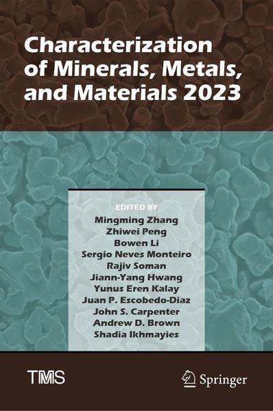 Produktbild: Characterization of Minerals, Metals, and Materials 2023