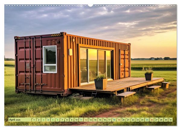 Produktbild: Tiny Houses - wohnen auf kleinstem Raum (Wandkalender 2026 DIN A2 quer), CALVENDO Monatskalender