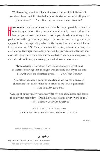 Produktbild: Lover's Dictionary