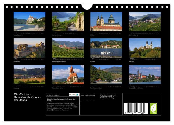 Produktbild: Die Wachau - Bezaubernde Orte an der Donau (Wandkalender 2026 DIN A4 quer), CALVENDO Monatskalender