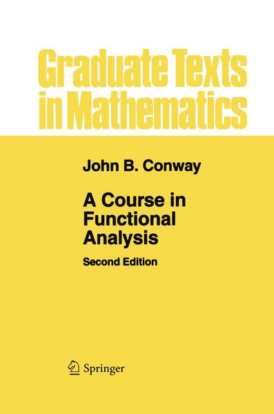 Produktbild: A Course in Functional Analysis