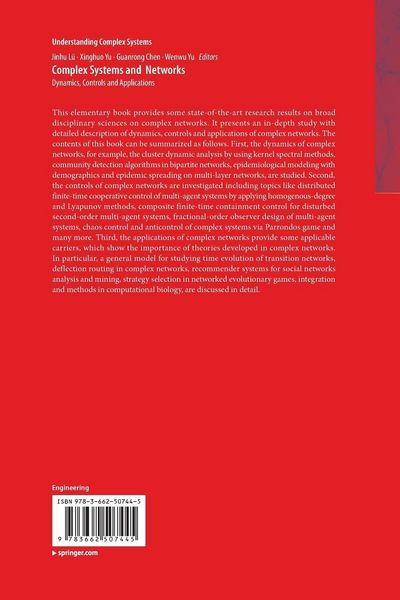 Produktbild: Complex Systems and Networks