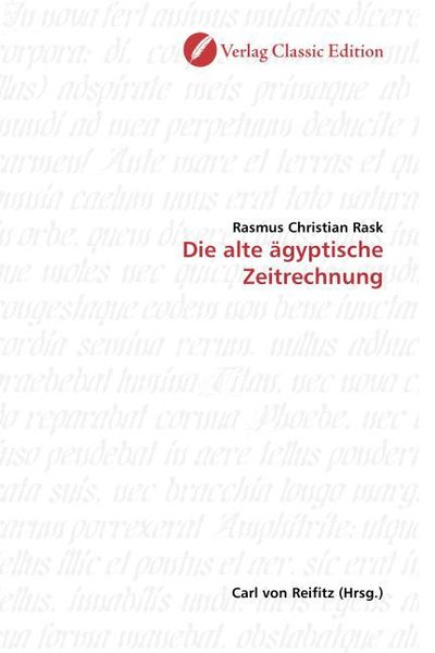 Produktbild: Rask, R: Die alte &auml;gyptische Zeitrechnung