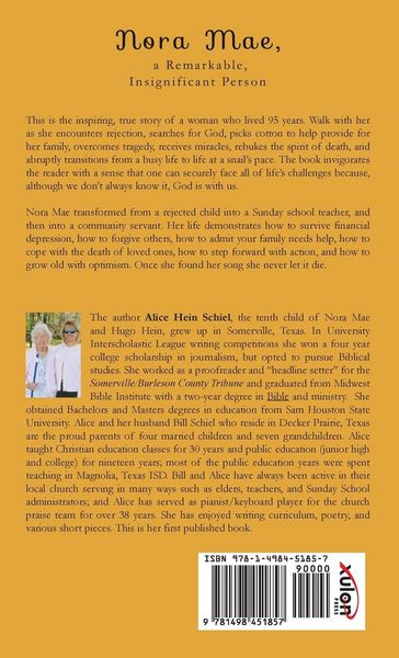 Produktbild: Nora Mae, a Remarkable, Insignificant Person