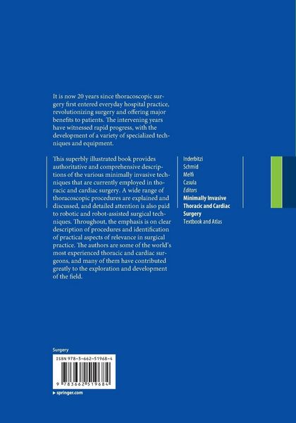 Produktbild: Minimally Invasive Thoracic and Cardiac Surgery