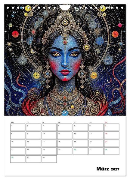 Produktbild: Mystische Gesichter der Unendlichkeit (Wandkalender 2027 DIN A4 hoch), CALVENDO Monatskalender
