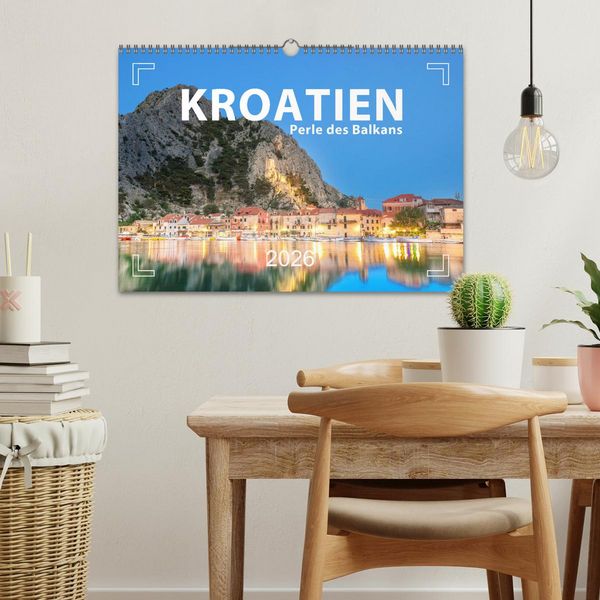 Produktbild: Kroatien - Perle des Balkans (Wandkalender 2026 DIN A3 quer), CALVENDO Monatskalender