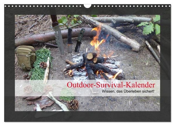 Outdoor-Survival-Kalender (Wandkalender 2026 DIN A3 quer), CALVENDO Monatskalender