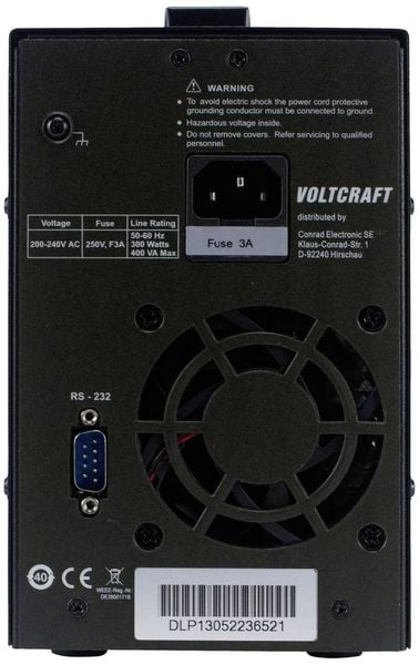 Produktbild: VOLTCRAFT DLP-1305 Labornetzger&auml;t, einstellbar 0 - 30 V 0 - 5 A 150 W Slave-Funktion Anzahl Ausg&auml;nge 1 x