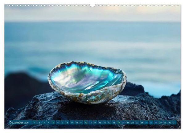 Produktbild: Die Welt in Blau (hochwertiger Premium Wandkalender 2026 DIN A2 quer), Kunstdruck in Hochglanz