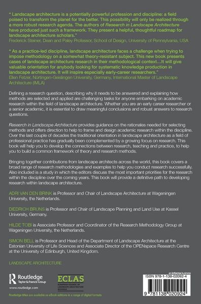 Produktbild: Research in Landscape Architecture
