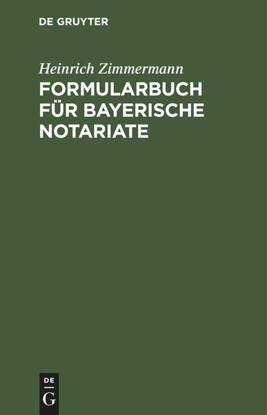 Produktbild: Formularbuch f&uuml;r Bayerische Notariate