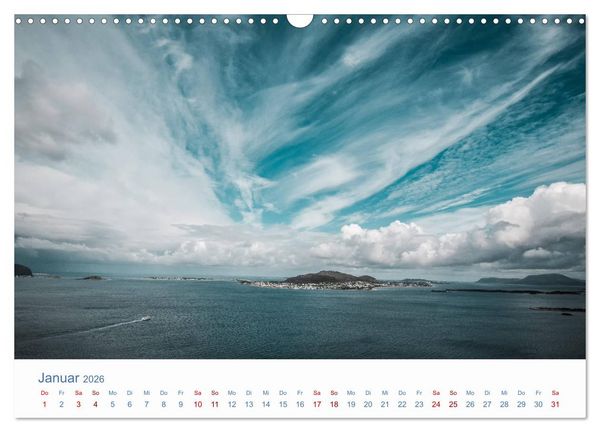Produktbild: Nordkapp - Norwegens K&uuml;stenlandschaft (Wandkalender 2026 DIN A3 quer), CALVENDO Monatskalender