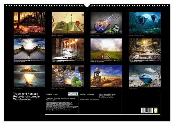Produktbild: Traum und Fantasy. Reise durch surreale Wunderwelten (Wandkalender 2026 DIN A2 quer), CALVENDO Monatskalender