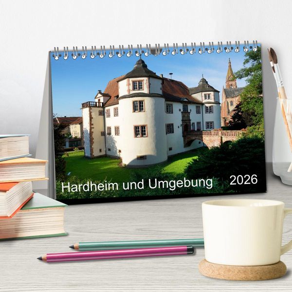 Produktbild: Hardheim und Umgebung (Tischkalender 2026 DIN A5 quer), CALVENDO Monatskalender