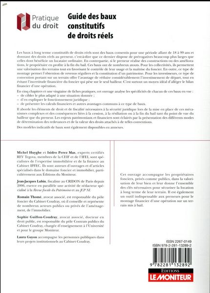 Produktbild: Guide des baux constitutifs de