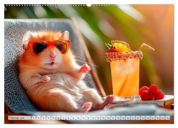 Produktbild: Hamster auf Reisen (hochwertiger Premium Wandkalender 2026 DIN A2 quer), Kunstdruck in Hochglanz