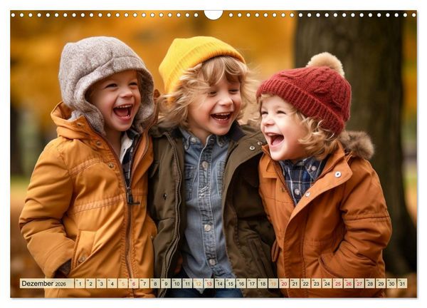 Produktbild: Kinder Lachen (Wandkalender 2026 DIN A3 quer), CALVENDO Monatskalender