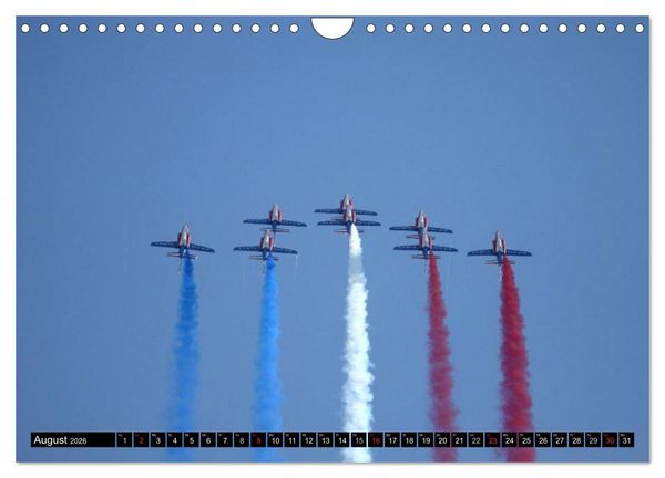 Produktbild: Augenblicke in der Luft: Patrouille de France (Wandkalender 2026 DIN A4 quer), CALVENDO Monatskalender