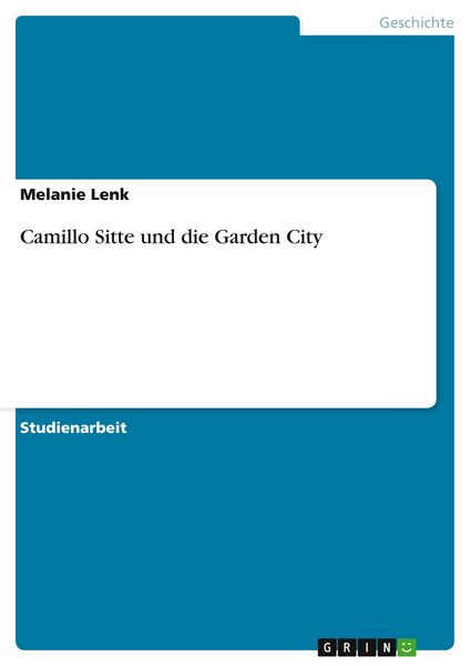 Produktbild: Camillo Sitte und die Garden City