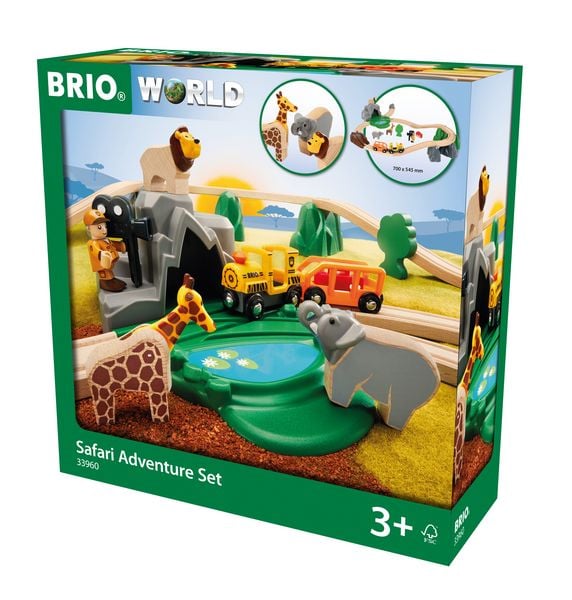 Produktbild: BRIO World - Gro&szlig;es Bahn Safari Set