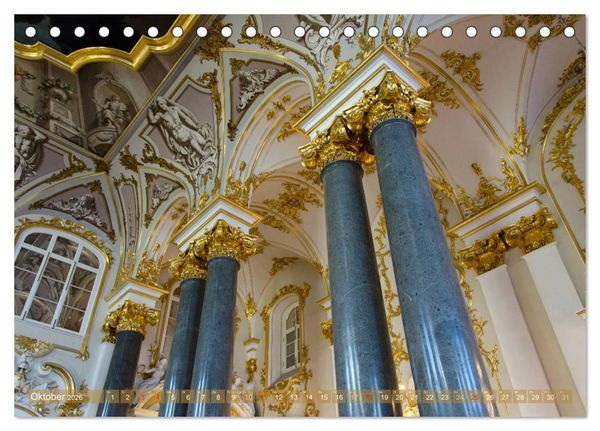 Produktbild: St. Petersburg - Alles Gold was gl&auml;nzt (Tischkalender 2026 DIN A5 quer), CALVENDO Monatskalender