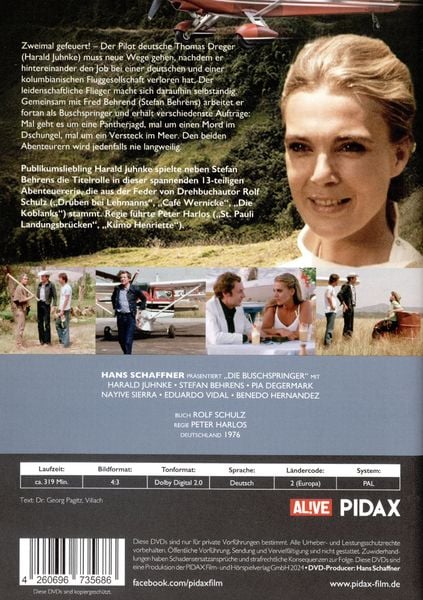 Produktbild: Die Buschspringer / Die komplette 13-teilige Abenteuerserie mit Starbesetzung (Pidax Serien-Klassiker) [2 DVDs]