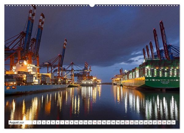 Produktbild: Hamburg - Stadt rund ums Wasser (Wandkalender 2027 DIN A2 quer), CALVENDO Monatskalender