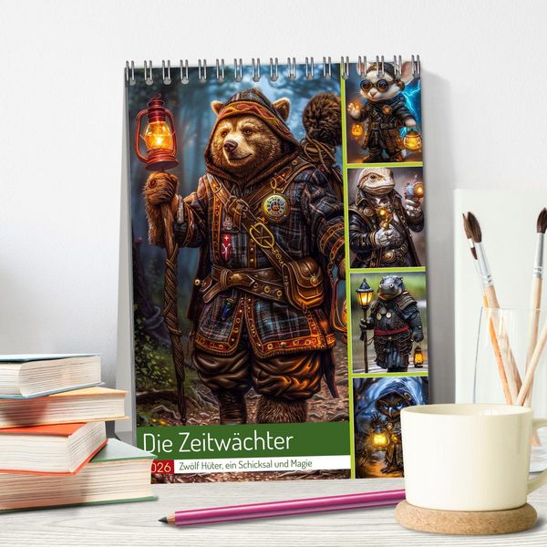 Produktbild: Die Zeitw&auml;chter (Tischkalender 2026 DIN A5 hoch), CALVENDO Monatskalender