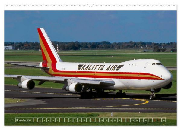 Produktbild: Boeing 747 - die K&ouml;nigin der L&uuml;fte (Wandkalender 2026 DIN A2 quer), CALVENDO Monatskalender