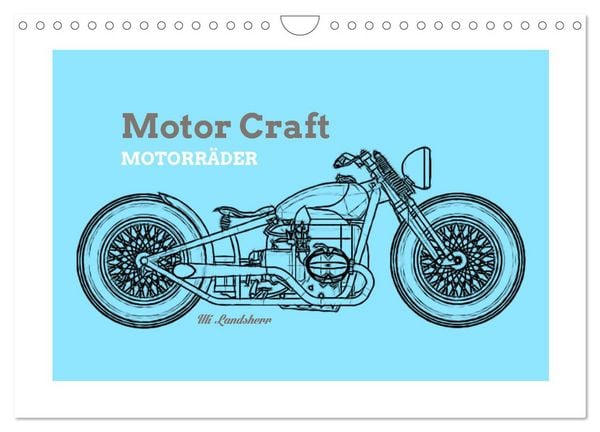 Produktbild: Motor Craft Motorr&auml;der (Wandkalender 2026 DIN A4 quer), CALVENDO Monatskalender