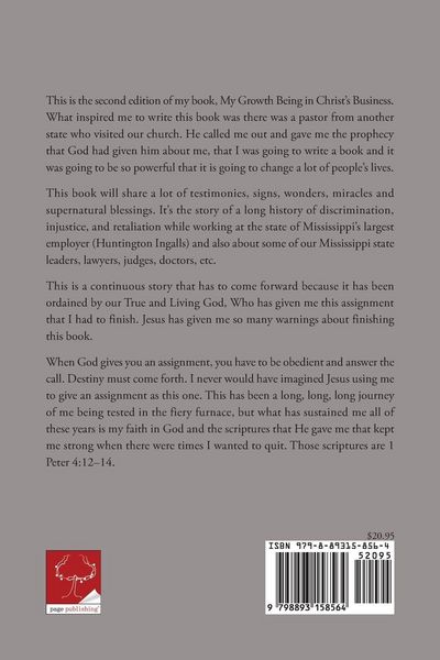 Produktbild: My Growth Being in Christ's BUSINESS