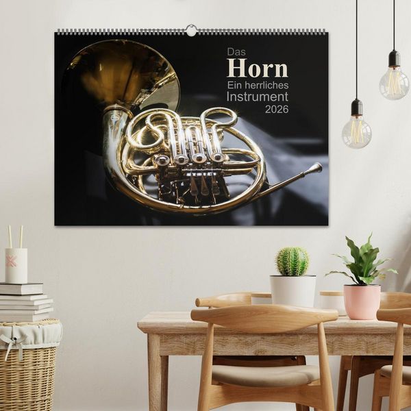 Produktbild: Das Horn, ein herrliches Instrument (Wandkalender 2026 DIN A2 quer), CALVENDO Monatskalender