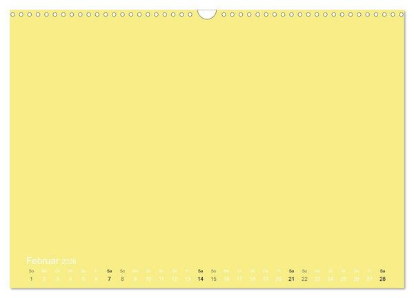 Produktbild: Bastelkalender - Gelb (Wandkalender 2026 DIN A3 quer), CALVENDO Monatskalender