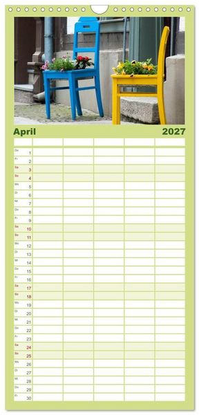 Produktbild: Familienplaner 2027 - Malerisches Quedlinburg mit 5 Spalten (Wandkalender, 21 x 45 cm) CALVENDO