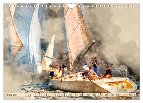 Produktbild: Ich liebe Segeln (Wandkalender 2026 DIN A4 quer), CALVENDO Monatskalender
