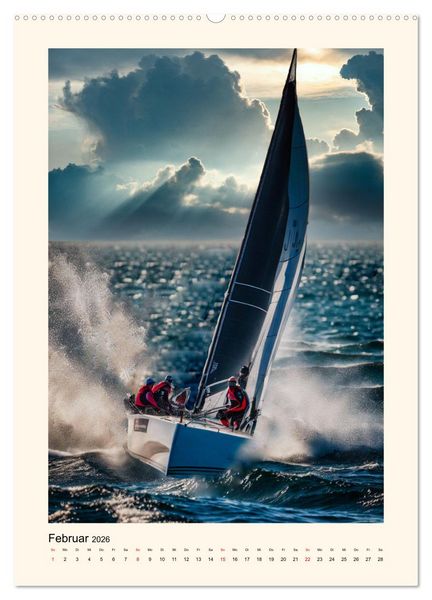 Produktbild: Spektakul&auml;res Segeln (hochwertiger Premium Wandkalender 2026 DIN A2 hoch), Kunstdruck in Hochglanz