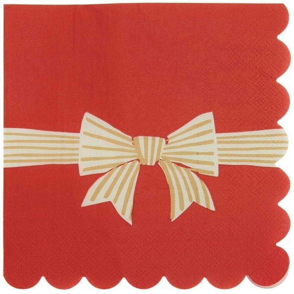 Servietten Schleifenband, Rot