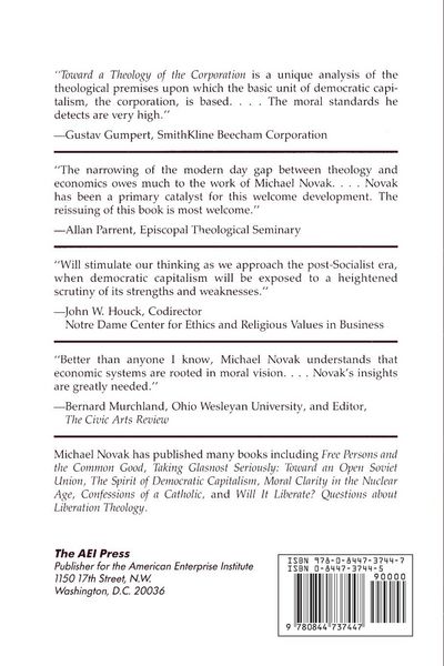 Produktbild: Toward a Theology of the Corporation (Studies in Religion, Philosophy, and Public Policy)
