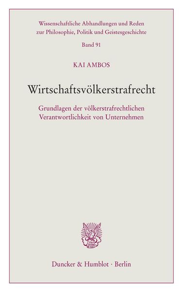 Produktbild: Wirtschaftsv&ouml;lkerstrafrecht.