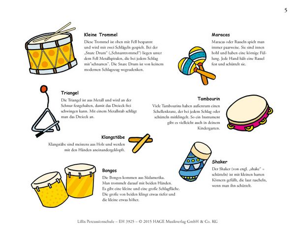 Produktbild: Lillis Percussionschule (mit CD)