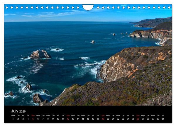 Produktbild: California Coasline (Wall Calendar 2026 DIN A4 landscape), CALVENDO 12 Month Wall Calendar