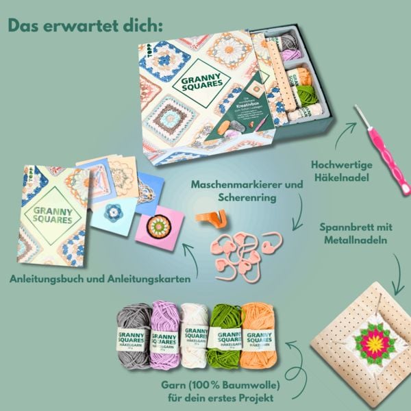Produktbild: Die wunderbare Kreativbox Granny Squares