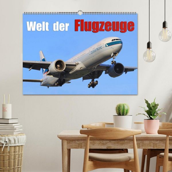 Produktbild: Welt der Flugzeuge (Wandkalender 2026 DIN A2 quer), CALVENDO Monatskalender