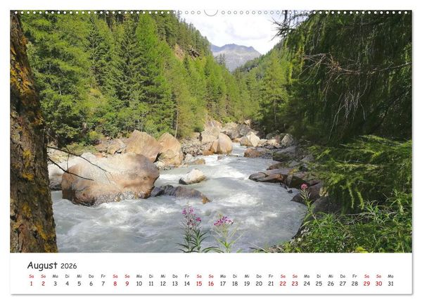 Produktbild: &Uuml;ber die Alpen - Auf dem E5 von Oberstdorf nach Meran (hochwertiger Premium Wandkalender 2026 DIN A2 quer), Kunstdruck in Hochglanz